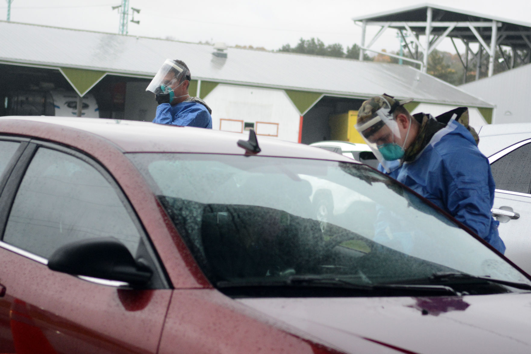 National Guard conducts COVID-19 testing in Baraboo, Oct. 12